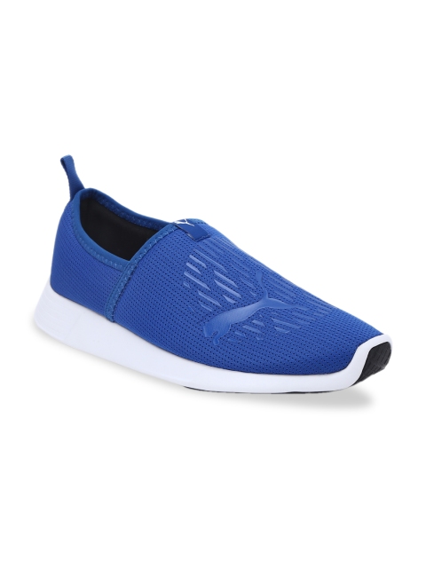Puma Men Blue Mesh Mid-Top ST Comfort V1 IDP Running Shoes