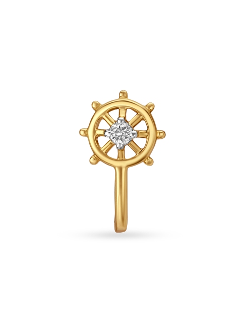 Mia by Tanishq Women 14KT Yellow Gold Diamond Nose Pin