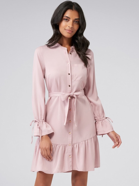 Forever New Women Pink Shirt Dress