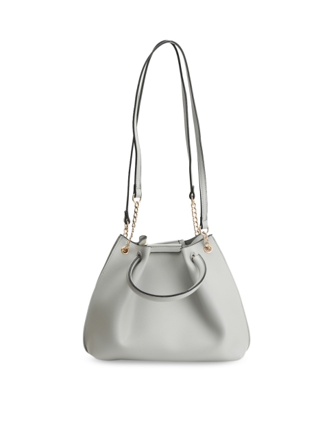 Kazo Grey Solid Shoulder Bag