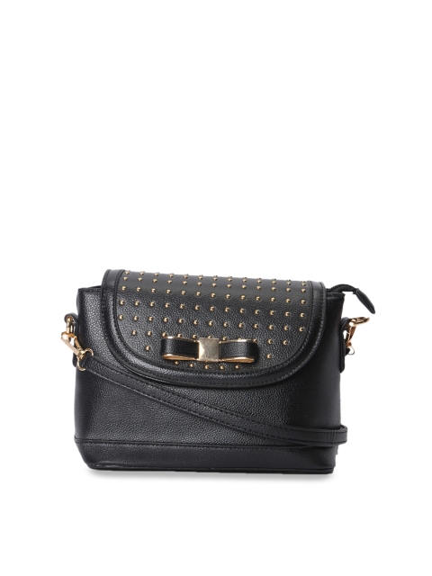 KLEIO Black Embellished Sling Bag