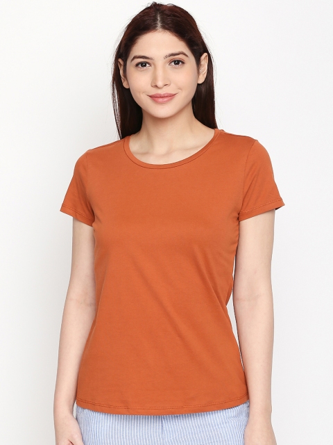 Dreamz by Pantaloons Women Brown Solid Top
