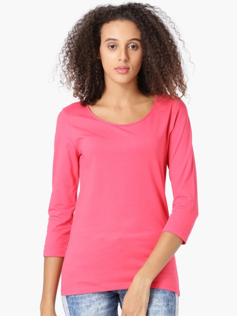 Bossini Women Pink Solid Top