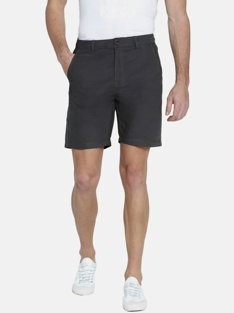 Breakbounce Men Grey Solid Regular Shorts
