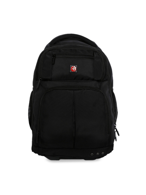 SWISS BRAND Unisex Black Solid Wembley Range Backpack