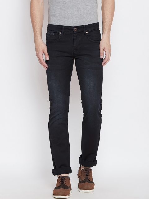 Duke Men Navy Blue Slim Fit Mid-Rise Clean Look Jeans