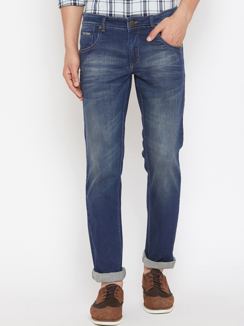 Canary London Men Blue Slim Fit Low-Rise Clean Look Stretchable Jeans