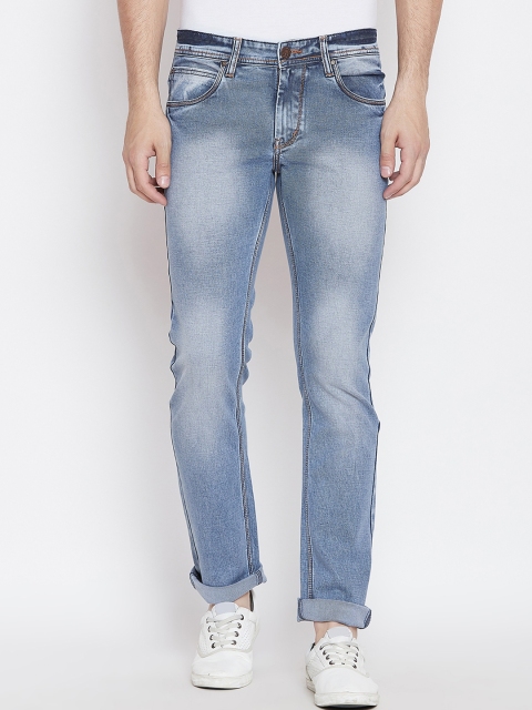 Duke Men Blue Slim Fit Mid-Rise Clean Look Jeans