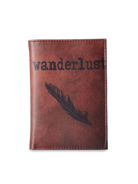 BandBox Women Brown Printed Passport Holder