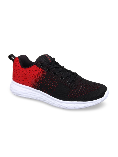 Yuuki Men Black Mesh Mid-Top Training or Gym Shoes