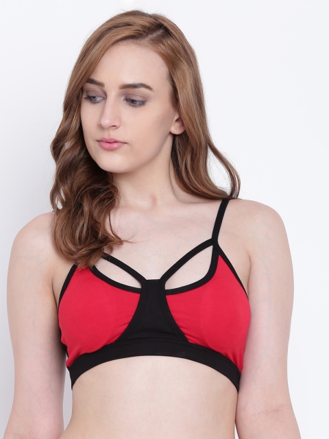La Intimo Red & Black Colourblocked Non-Wired Lightly Padded T-shirt Bra LIFBR003RD0
La Intimo Red & Black Colourblocked Non-Wired Lightly Padded T-shirt Bra LIFBR003RD0