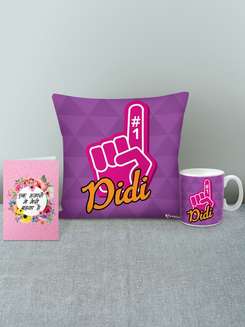 Archies Purple & Pink Rakhi Combo Gift Set