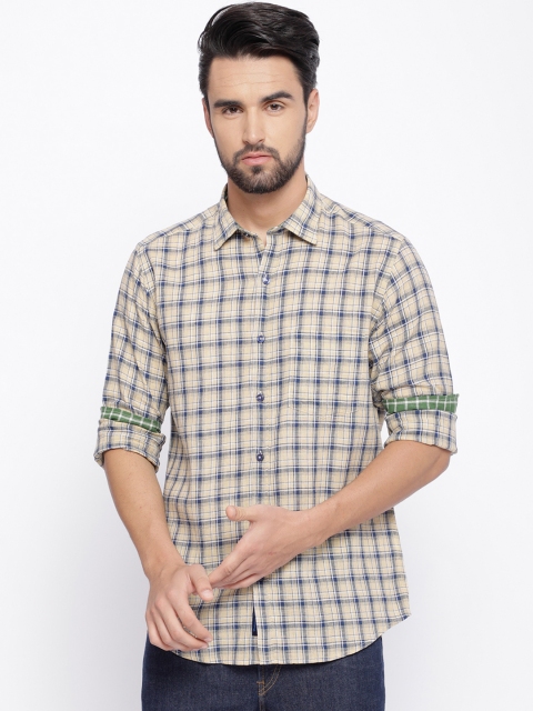 CAVALLO by Linen Club Men Cotton Linen Yellow & Blue Regular Fit Checked Casual Shirt
CAVALLO by Linen Club Men Cotton Linen Yellow & Blue Regular Fit Checked Casual Shirt