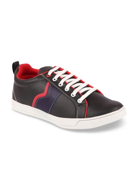 FAUSTO Men Black Sneakers