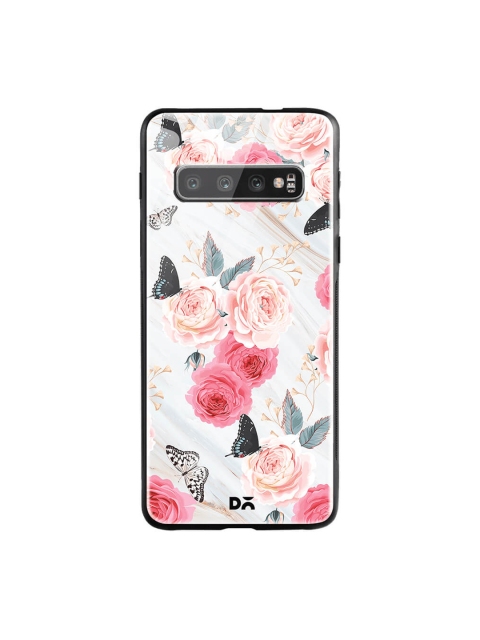 DailyObjects Grey & Pink Samsung Galaxy S10 Glass Case Cover