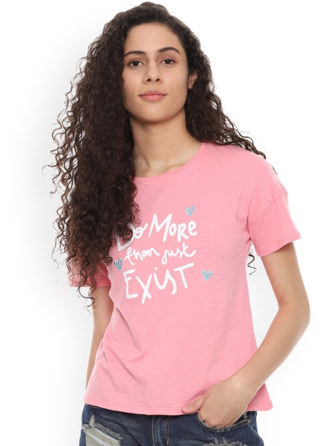 People Women Pink Printed Top