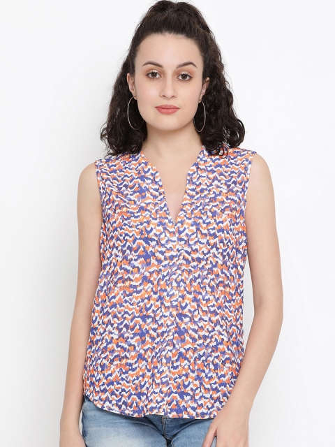 Oxolloxo Women Multicoloured Printed Top, Multi