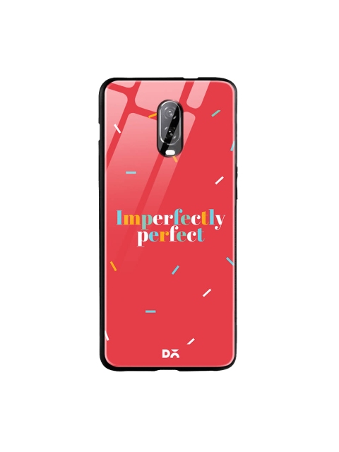 DailyObjects Red OnePlus 6T Glass Case Cover