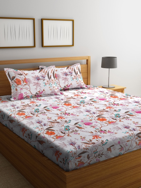 BOMBAY DYEING White & Pink Floral 144 TC Cotton 1 Queen Bedsheet with 2 Pillow Covers
BOMBAY DYEING White & Pink Floral 144 TC Cotton 1 Queen Bedsheet with 2 Pillow Covers