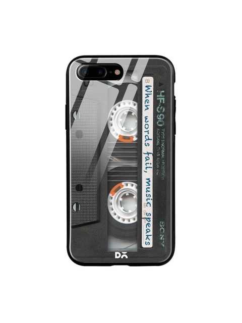 DailyObjects Black iPhone 7 Plus Glass Case Cover