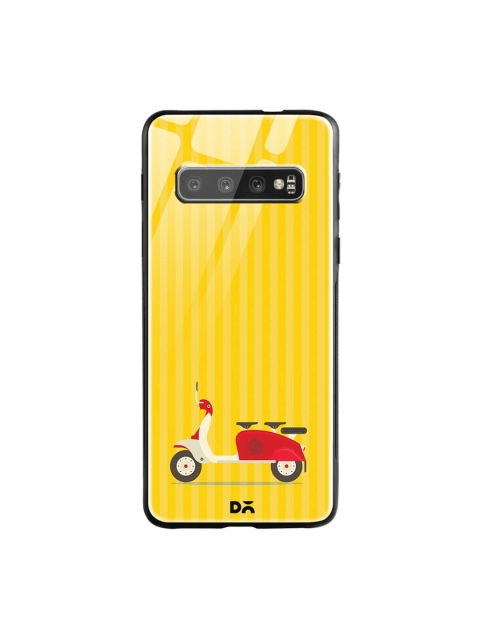 DailyObjects Yellow Samsung Galaxy S10 Plus Glass Case Cover