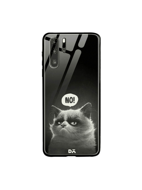 DailyObjects Black Huawei P30 Pro Glass Case Cover