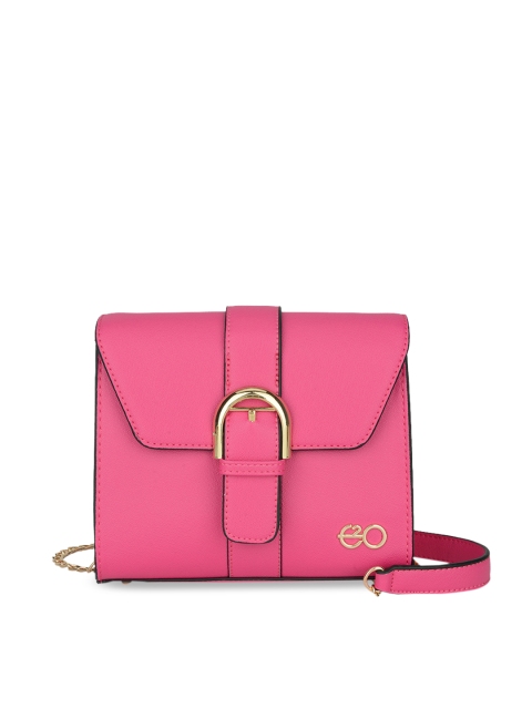E2O Pink Solid Sling Bag