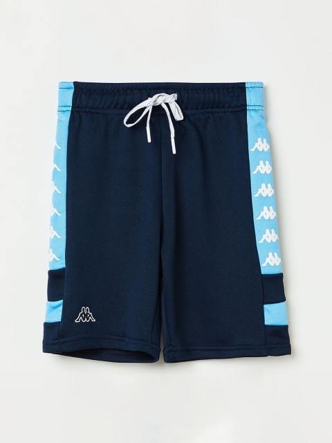 Kappa Boys Navy Blue Solid Regular Fit Regular Shorts