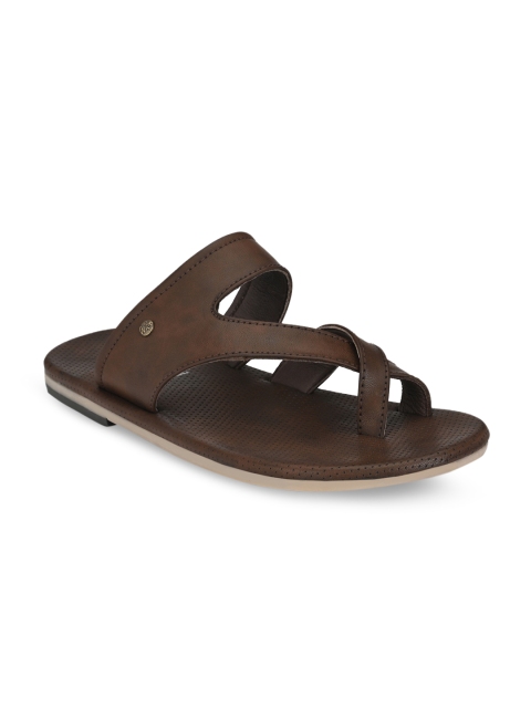 Ferraiolo Men Brown Leather Sandals