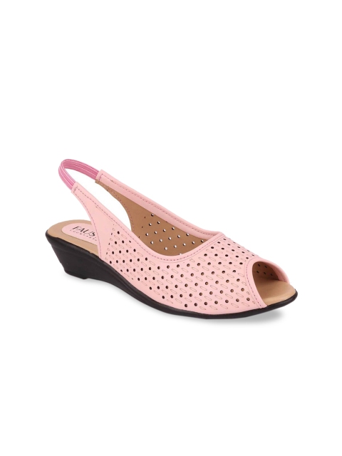 FAUSTO Women Pink Solid Sandals