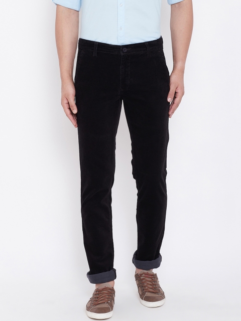 Canary London Men Brown Smart Slim Fit Solid Regular Trousers
