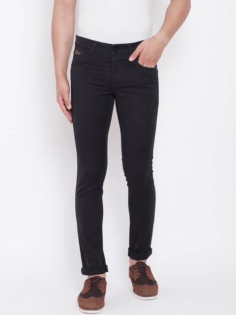 Canary London Men Black Skinny Fit Low-Rise Clean Look Stretchable Jeans