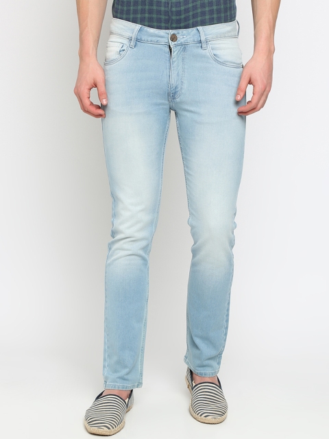 Crocodile Men Blue Slim Fit Mid-Rise Clean Look Jeans