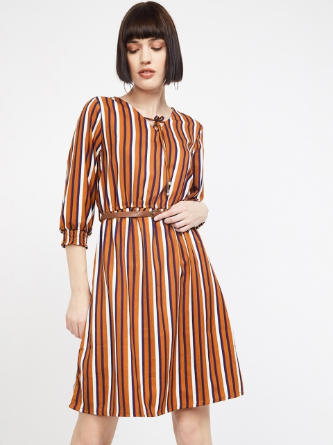 Bossini Women Tan Blouson Dress