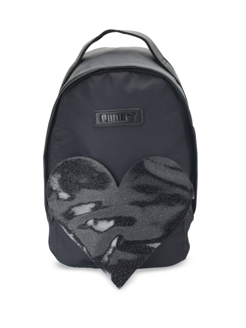 Puma Women Black Prime Archive Valentine Solid Backpack