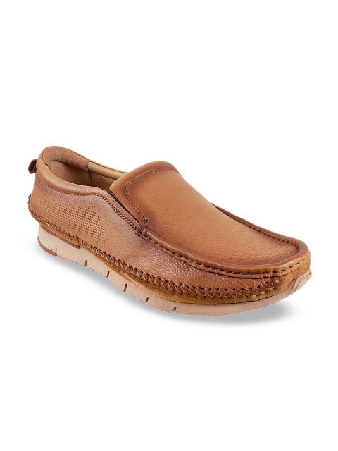 Metro Men Tan Brown Loafers