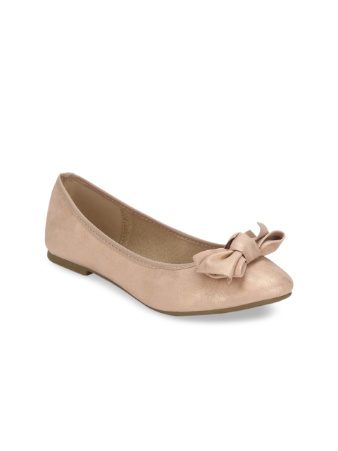Truffle Collection Women Nude-Coloured Solid Ballerinas