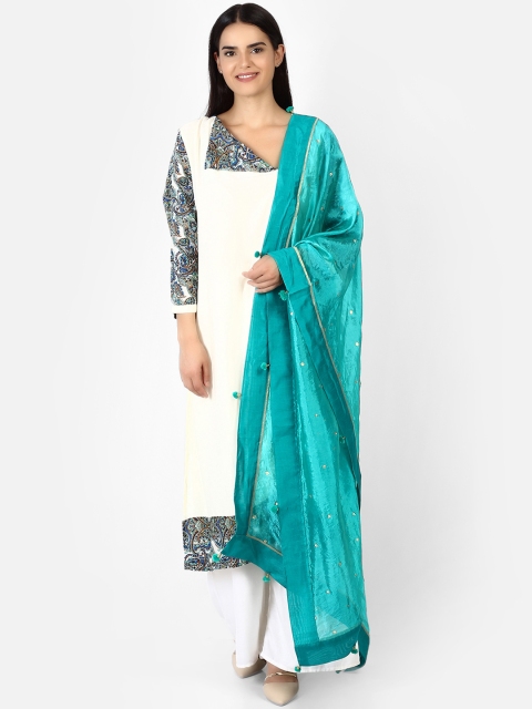 amraoo Green Printed Dupatta