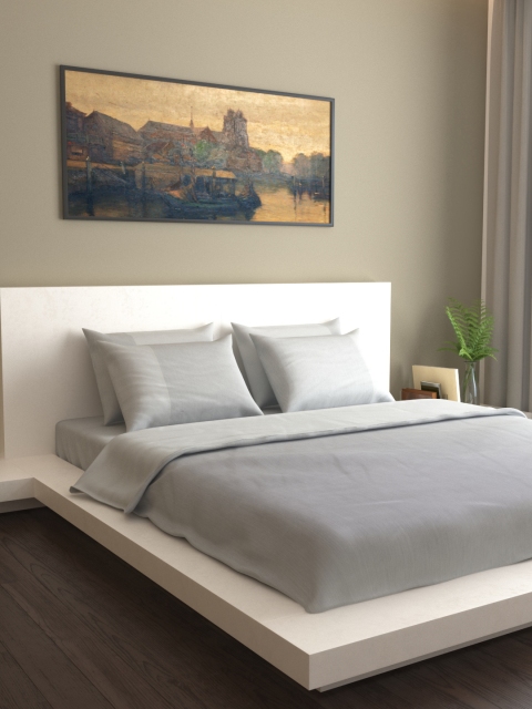 MARK HOME Set of 6 Grey Solid Bedding Set
