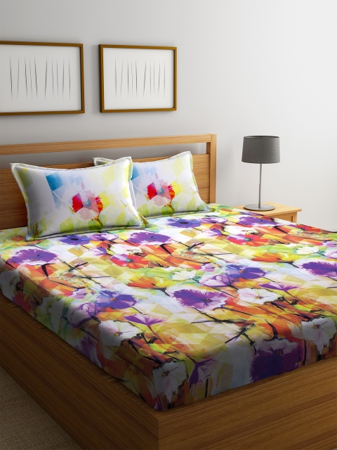 BOMBAY DYEING Multicoloured Floral 110 TC Cotton 1 King Bedsheet with 2 Pillow Covers, Multi
BOMBAY DYEING Multicoloured Floral 110 TC Cotton 1 King Bedsheet with 2 Pillow Covers, Multi