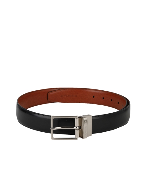 Peter England Men Black Solid Belt
