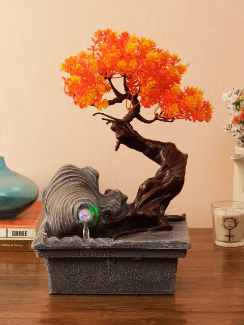 House Of Accessories Orange & Brown Water Fountain with Light