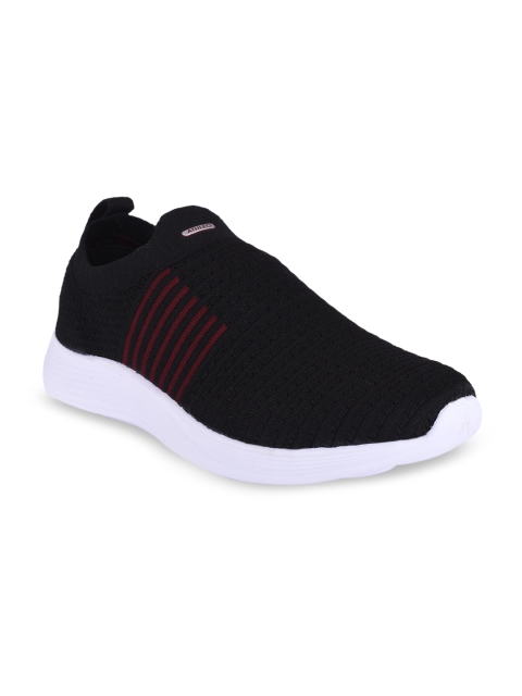 Action Men Black Synthetic Running Shoes