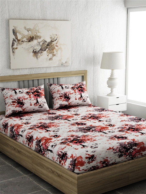EverHOME Red & Grey Floral 210 TC Cotton 1 Extra Large Bedsheet with 2 Pillow Covers
EverHOME Red & Grey Floral 210 TC Cotton 1 Extra Large Bedsheet with 2 Pillow Covers