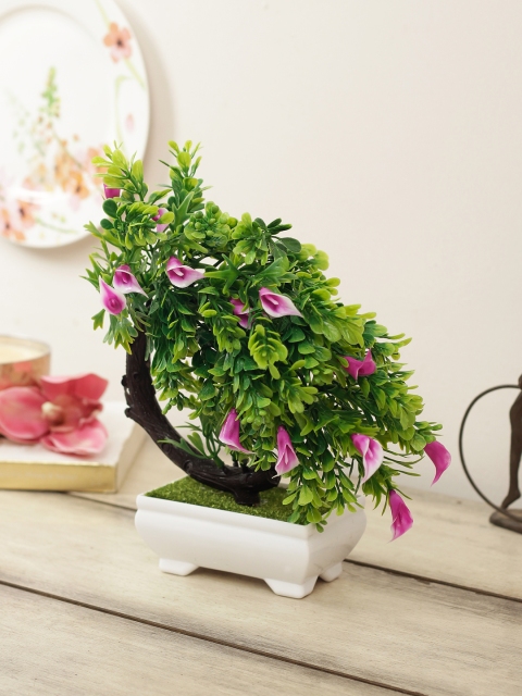 House Of Accessories Purple & Green Artificial Flower Plant