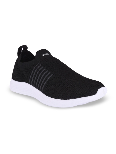 Action Men Black Synthetic Running Shoes