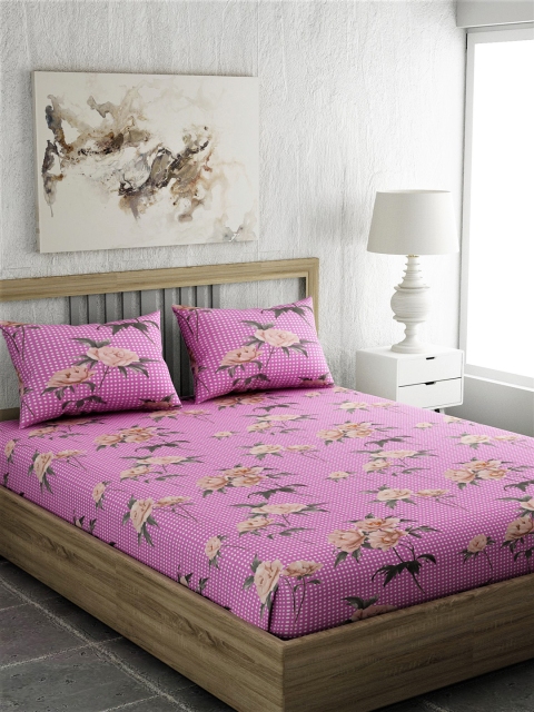 EverHOME Pink & Yellow Floral 210 TC Cotton 1 Extra Large Bedsheet with 2 Pillow Covers
EverHOME Pink & Yellow Floral 210 TC Cotton 1 Extra Large Bedsheet with 2 Pillow Covers