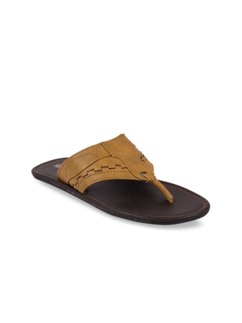 FAUSTO Men Tan Brown Comfort Sandals