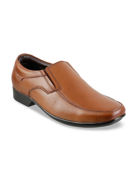 Mochi Men Tan Solid Leather Formal Slip-On Shoes
Mochi Men Tan Solid Leather Formal Slip-On Shoes