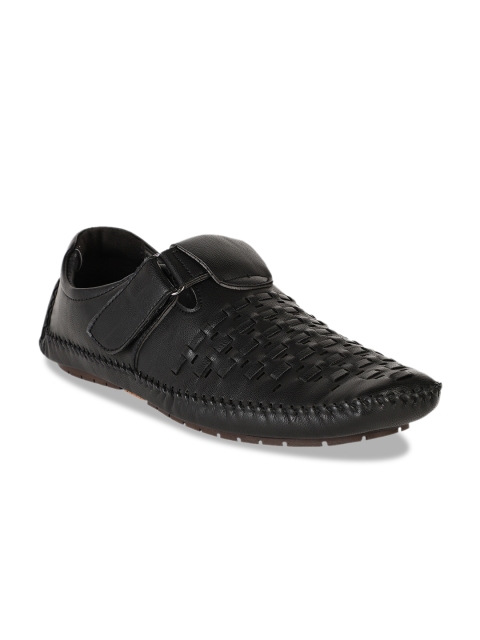Respiro Men Black Shoe-Style Sandals
